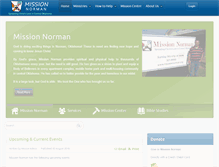 Tablet Screenshot of missionnorman.org
